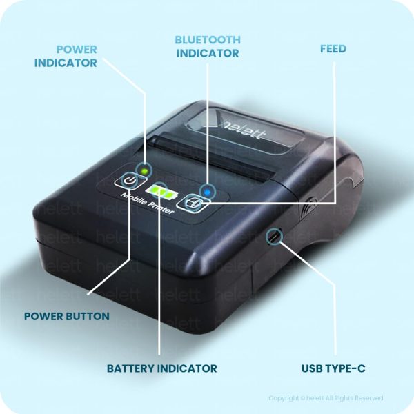 Thermal Receipt Printer 2" USB Bluetooth 1 Year Warranty - Image 6